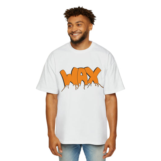 Wax Clothing Co Orange melt Men's Heavy Oversized Tee - Old school Hip hop label