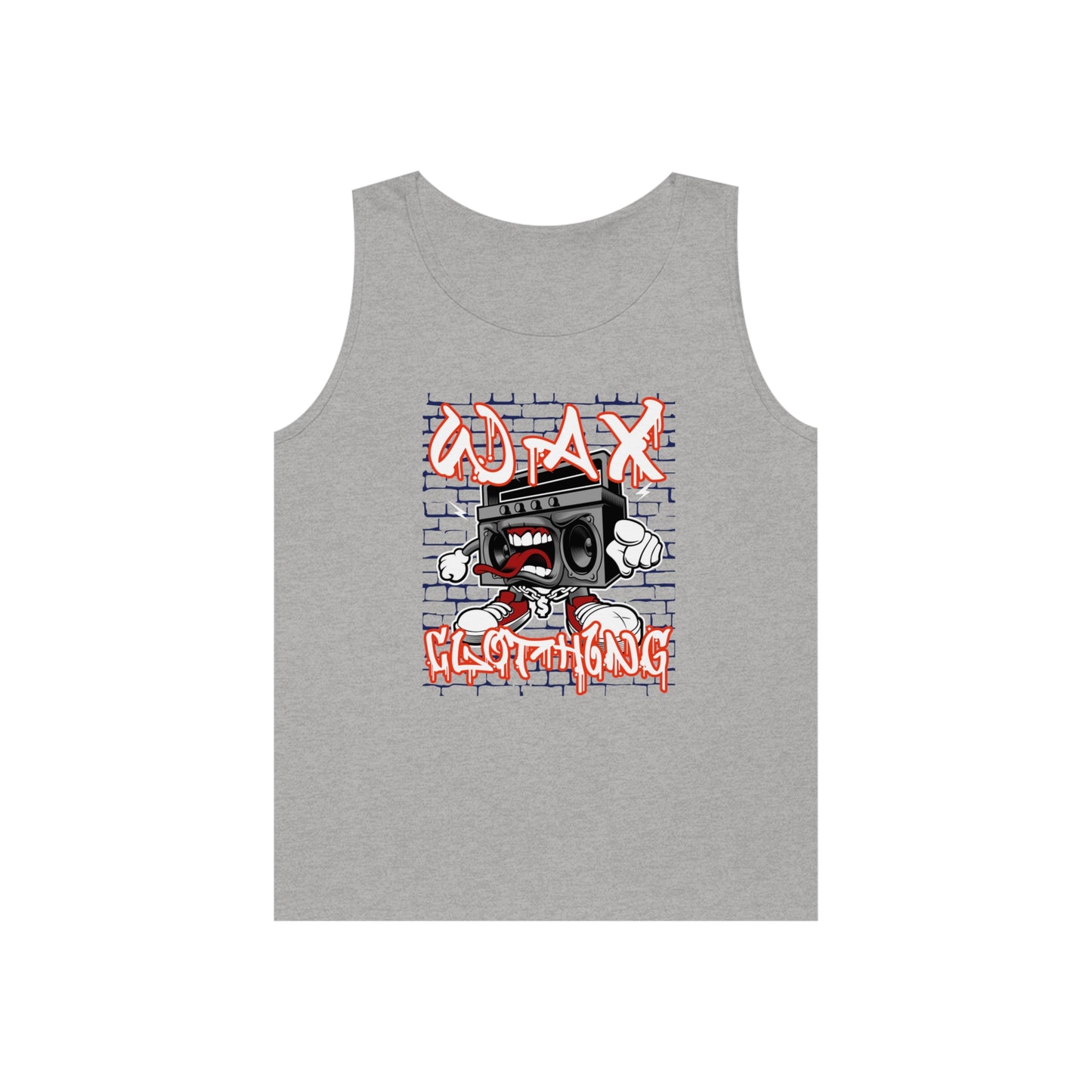 Wax Clothing Co Boombox Unisex Heavy Cotton Tank Top - Old school Hip hop label