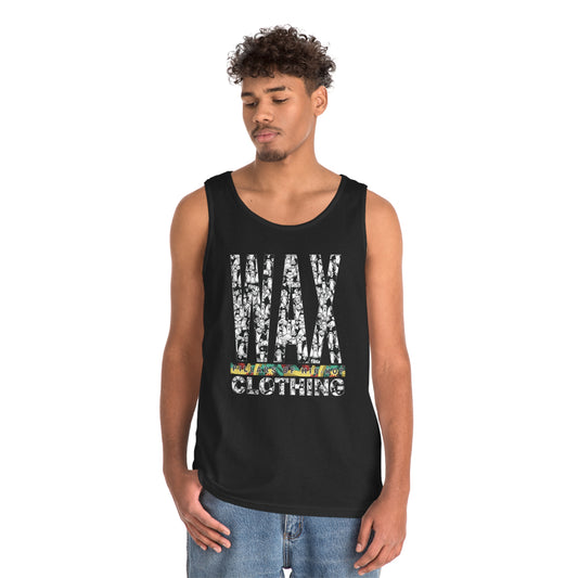 Wax Clothing Co Cans Unisex Heavy Cotton Tank Top - Old school hip hop label