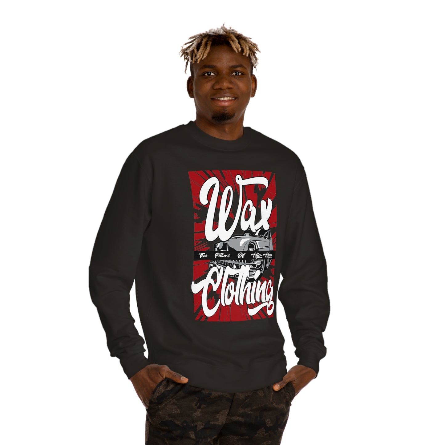 Wax Clothing Co Pillars of Hip Hop Unisex Crew Neck Sweatshirt - Old school label