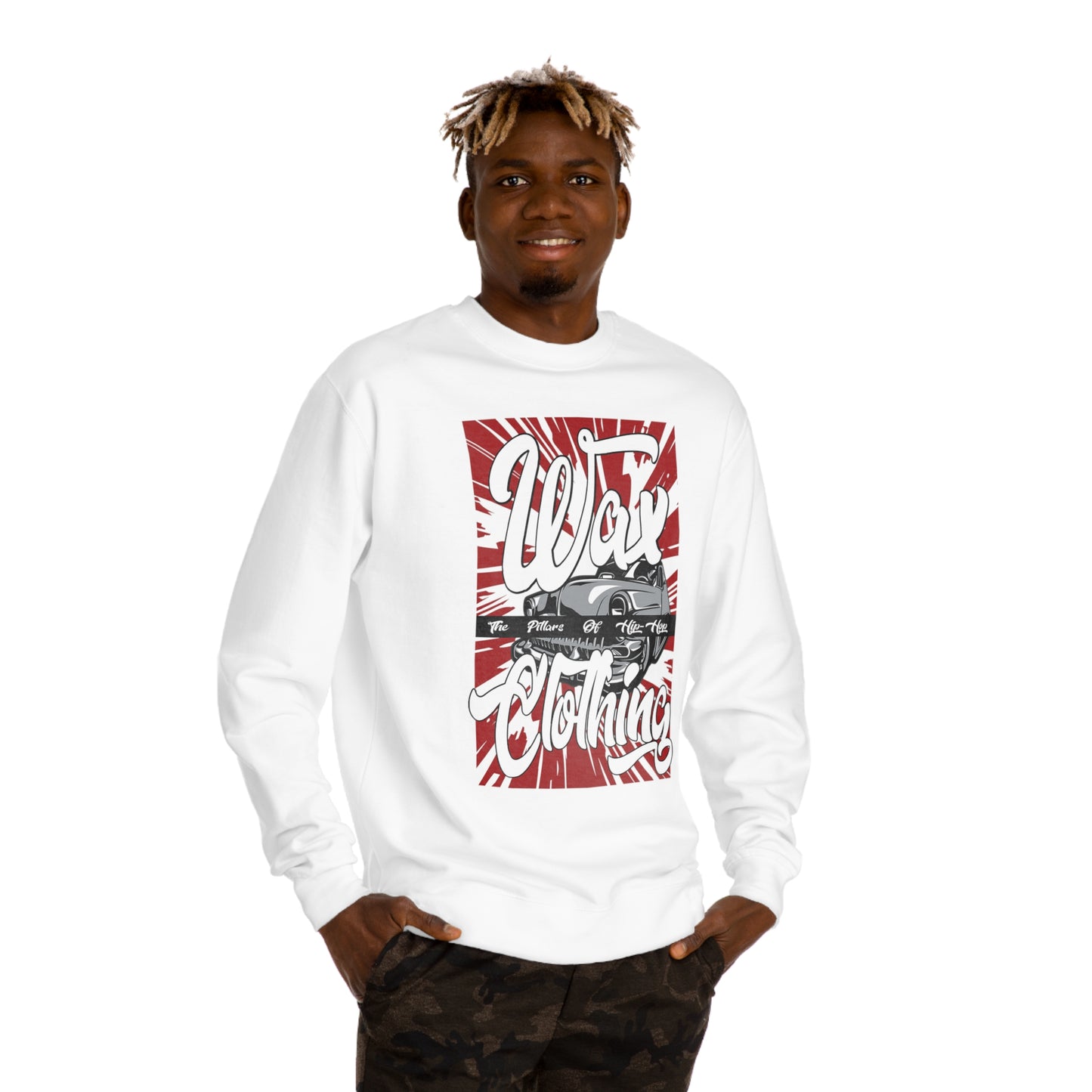 Wax Clothing Co Pillars of Hip Hop Unisex Crew Neck Sweatshirt - Old school label