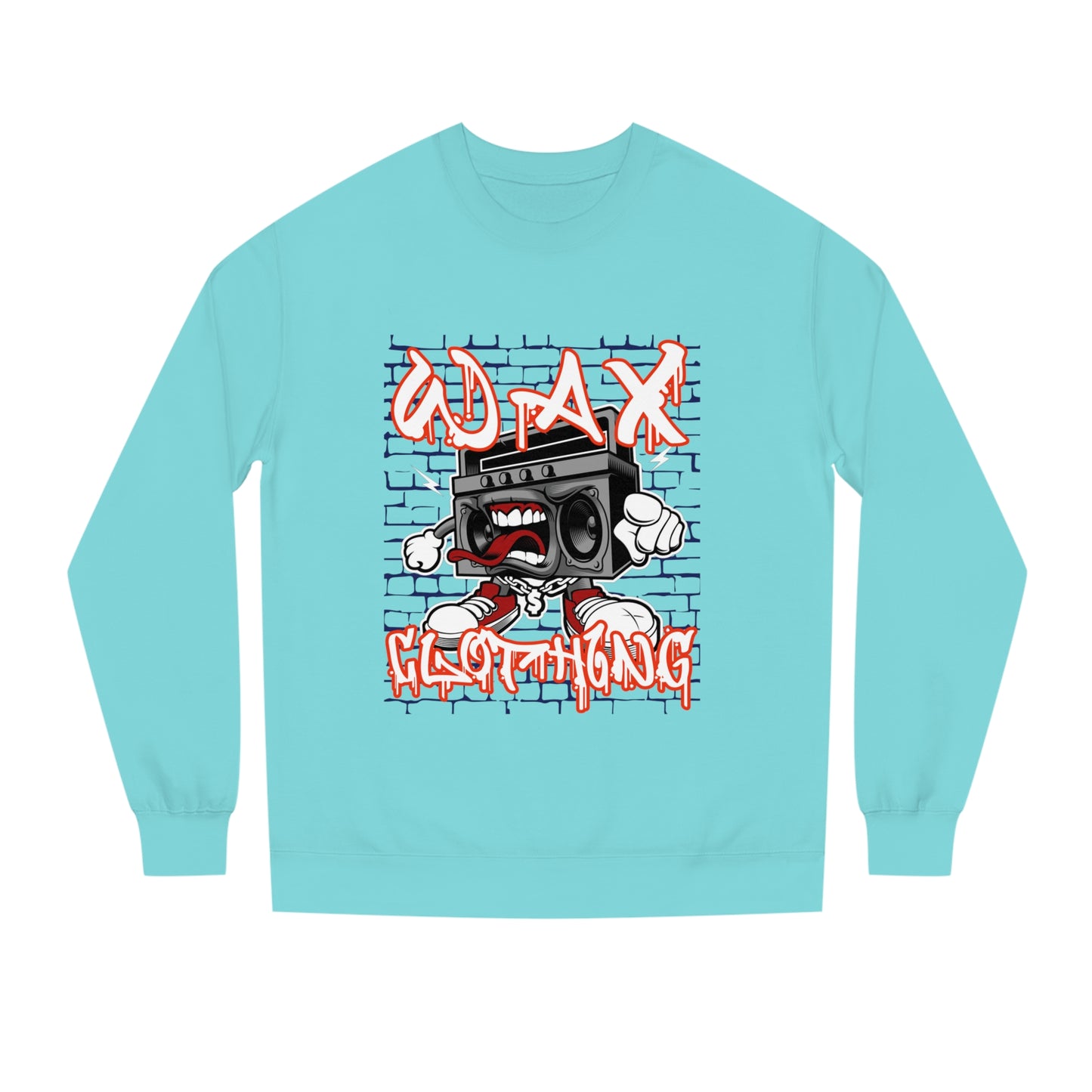 Wax Clothing Co Boombox Unisex Crew Neck Sweatshirt - Old school hip hop label