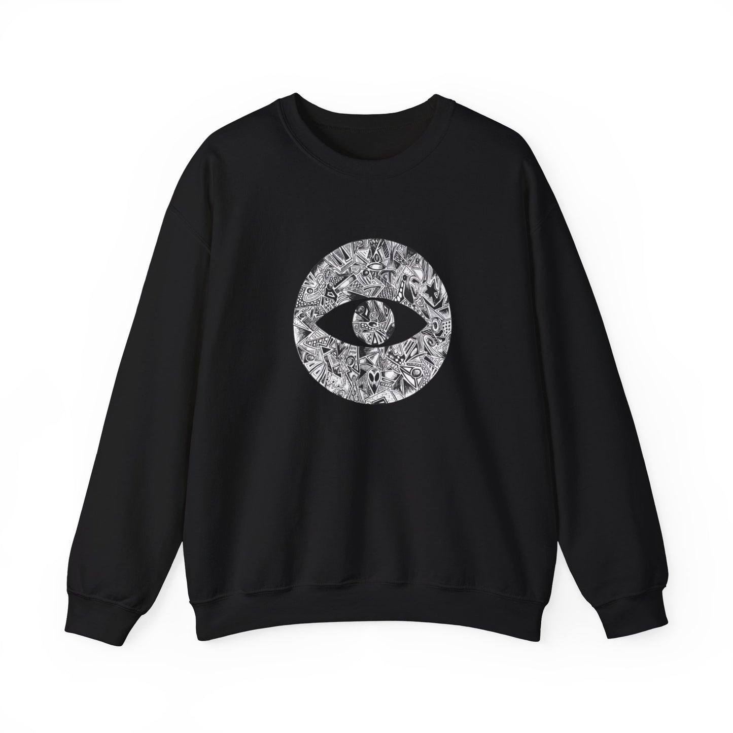 Wax Clothing Co Alien Eye Unisex Heavy Blend™ Crewneck Sweatshirt - Old school Hip hop label