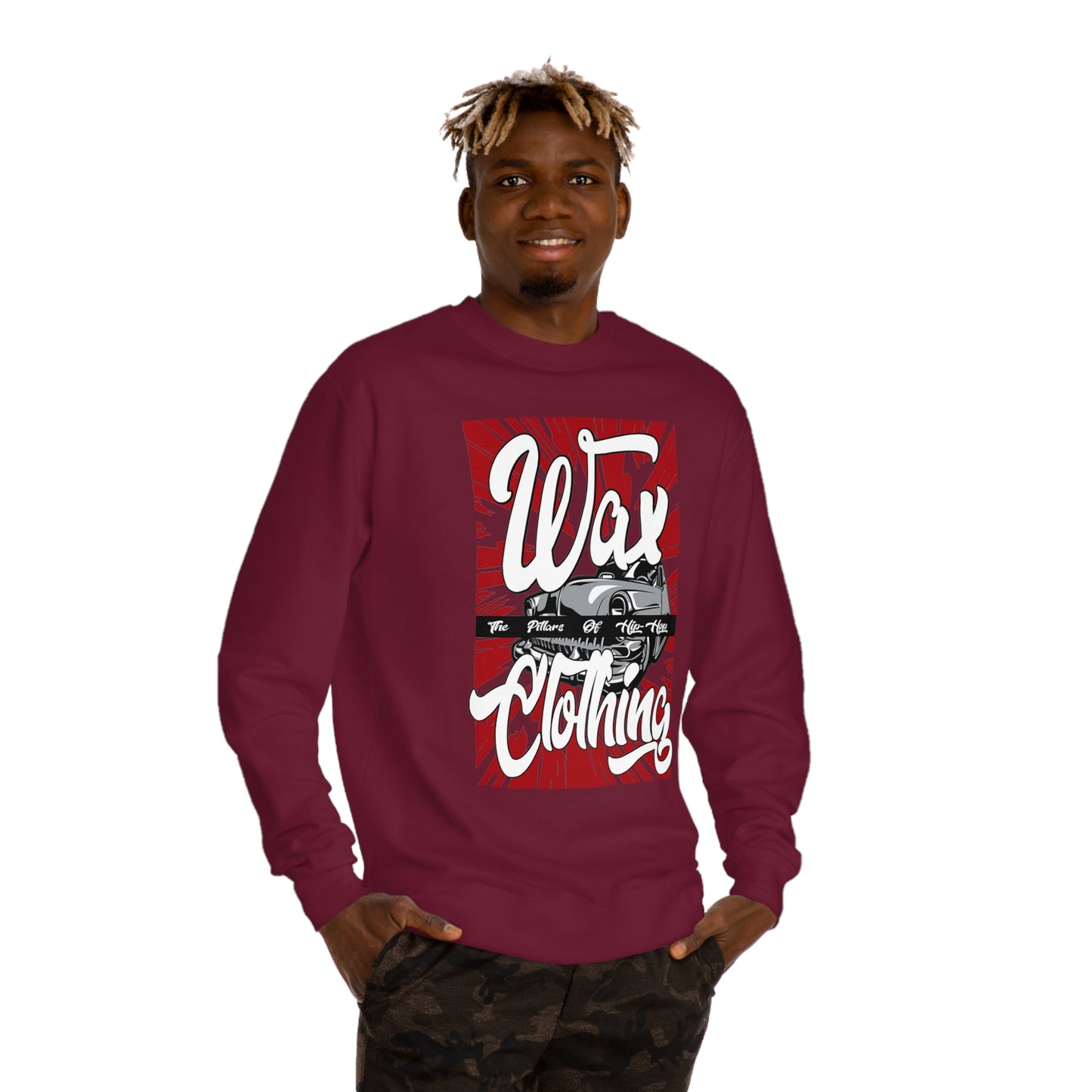 Wax Clothing Co Pillars of Hip Hop Unisex Crew Neck Sweatshirt - Old school label