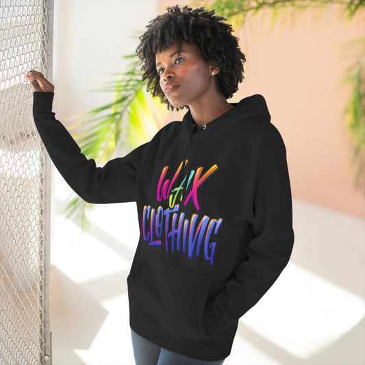 Wax Clothing Co Illuminate Three-Panel Fleece Hoodie - Old school Hip hop label