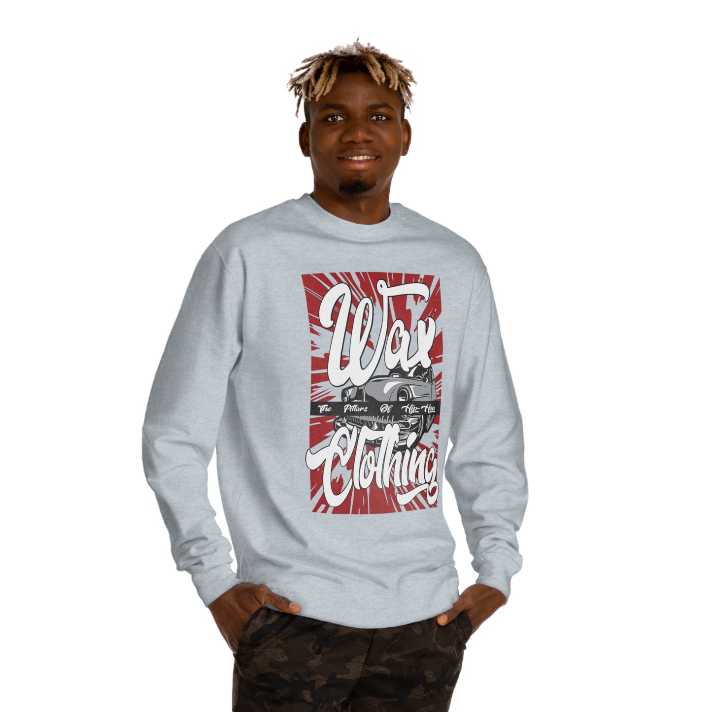 Wax Clothing Co Pillars of Hip Hop Unisex Crew Neck Sweatshirt - Old school label