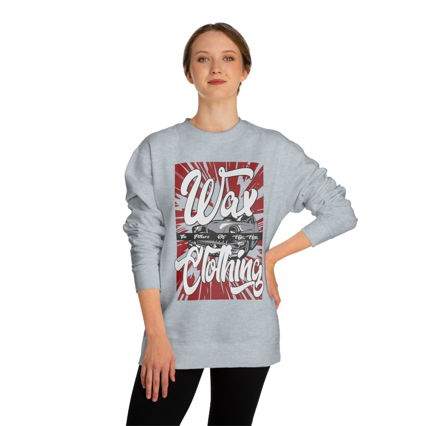 Wax Clothing Co Pillars of Hip Hop Unisex Crew Neck Sweatshirt - Old school label