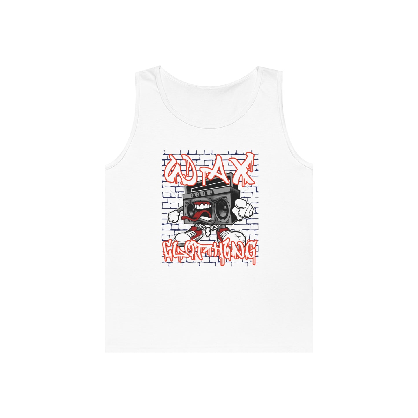 Wax Clothing Co Boombox Unisex Heavy Cotton Tank Top - Old school Hip hop label